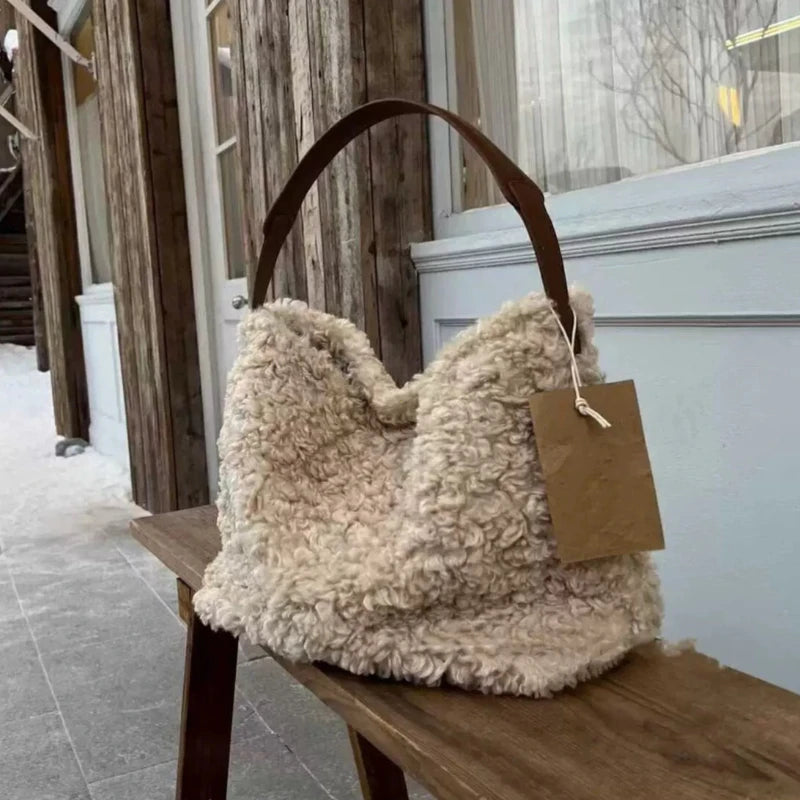 Naomi Sherpa Fleece Bag - Image 1 of 4