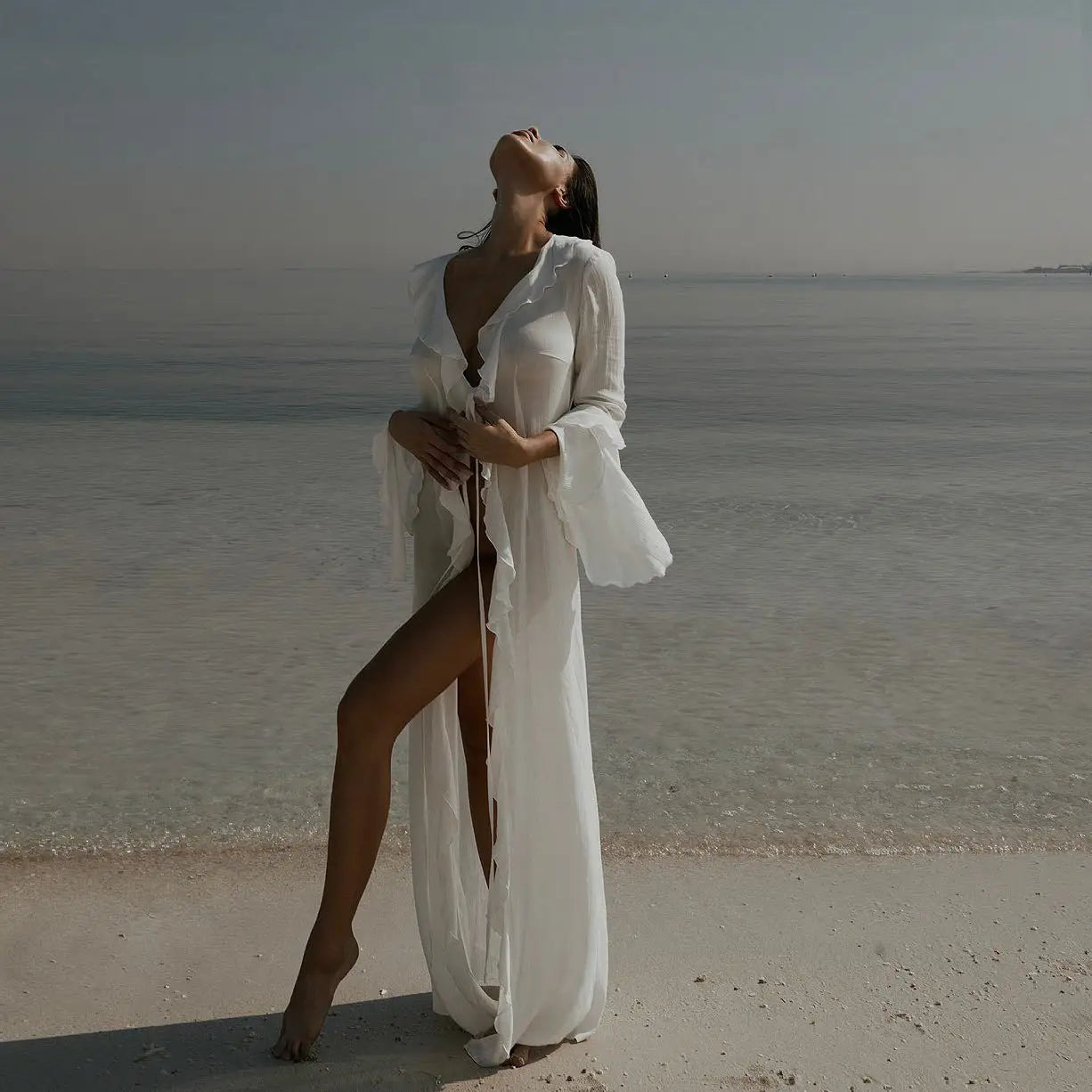 Odette Linen Beach Dress - Image 1 of 4