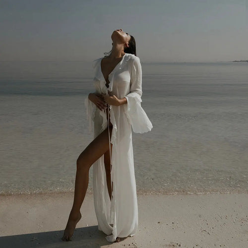 Odette Linen Beach Dress - Image 1 of 4