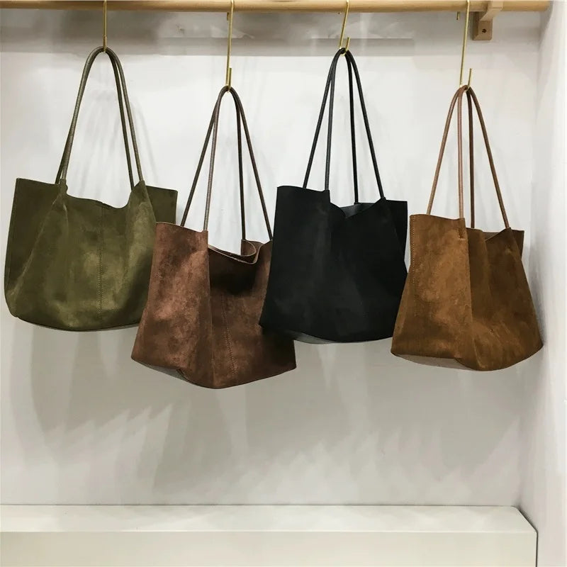 Isadora Suede Shoulder Tote - Image 1 of 4
