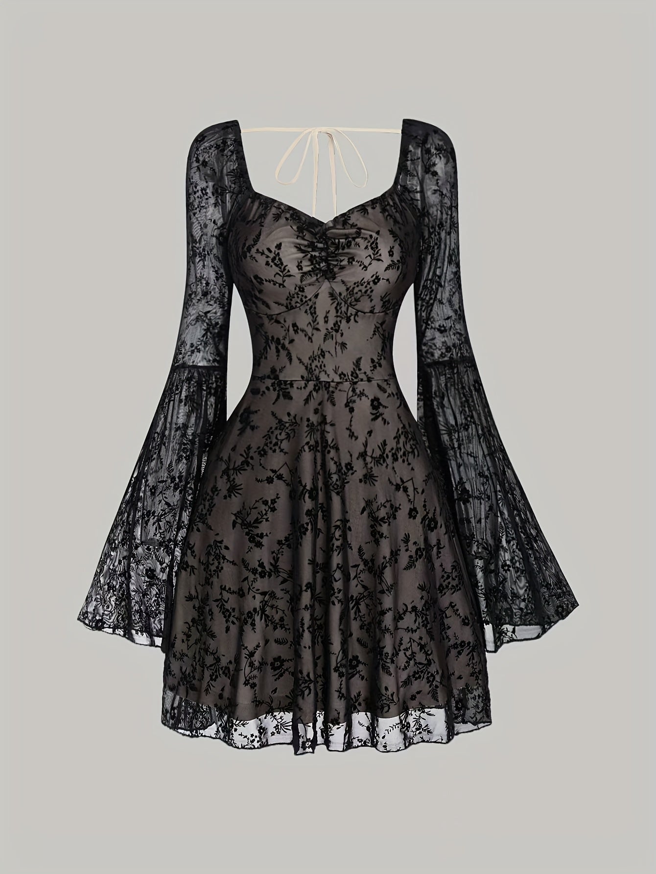 Lorraine Lace Mini Dress - Image 2 of 4