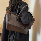 Elara Croc-Embossed Tote - Image 3 of 6