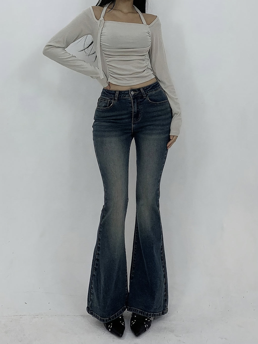 Zara Flare Jean - Image 3 of 6