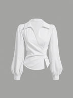 Illyria Wrap Blouse - Image 2 of 6