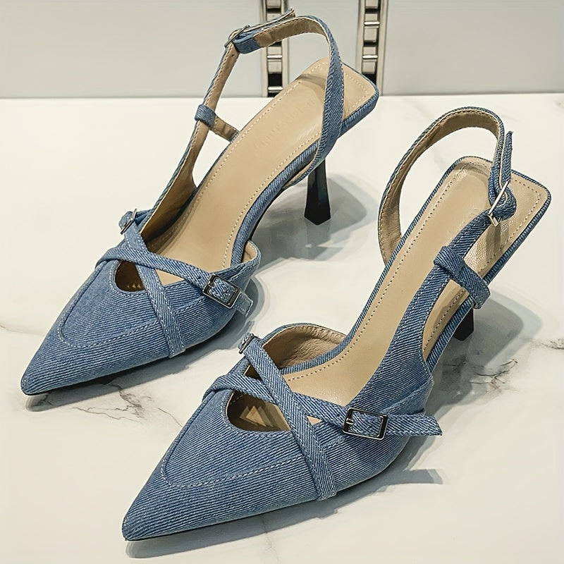 Rosalind Denim Heel - Image 2 of 10