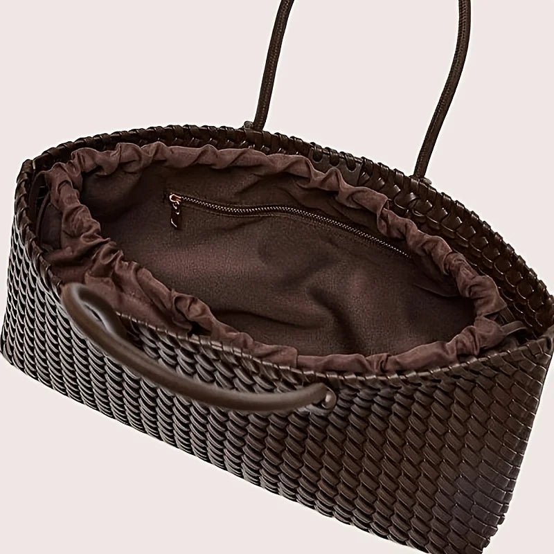 Giselle Interwoven Leather Tote - Image 3 of 4