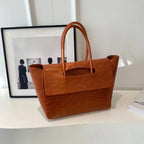 Elara Croc-Embossed Tote - Image 4 of 6