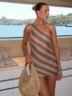 Thalassa One-Shoulder Mini Dress - Image 4 of 6