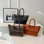 Elara Croc-Embossed Tote - Image 5 of 6