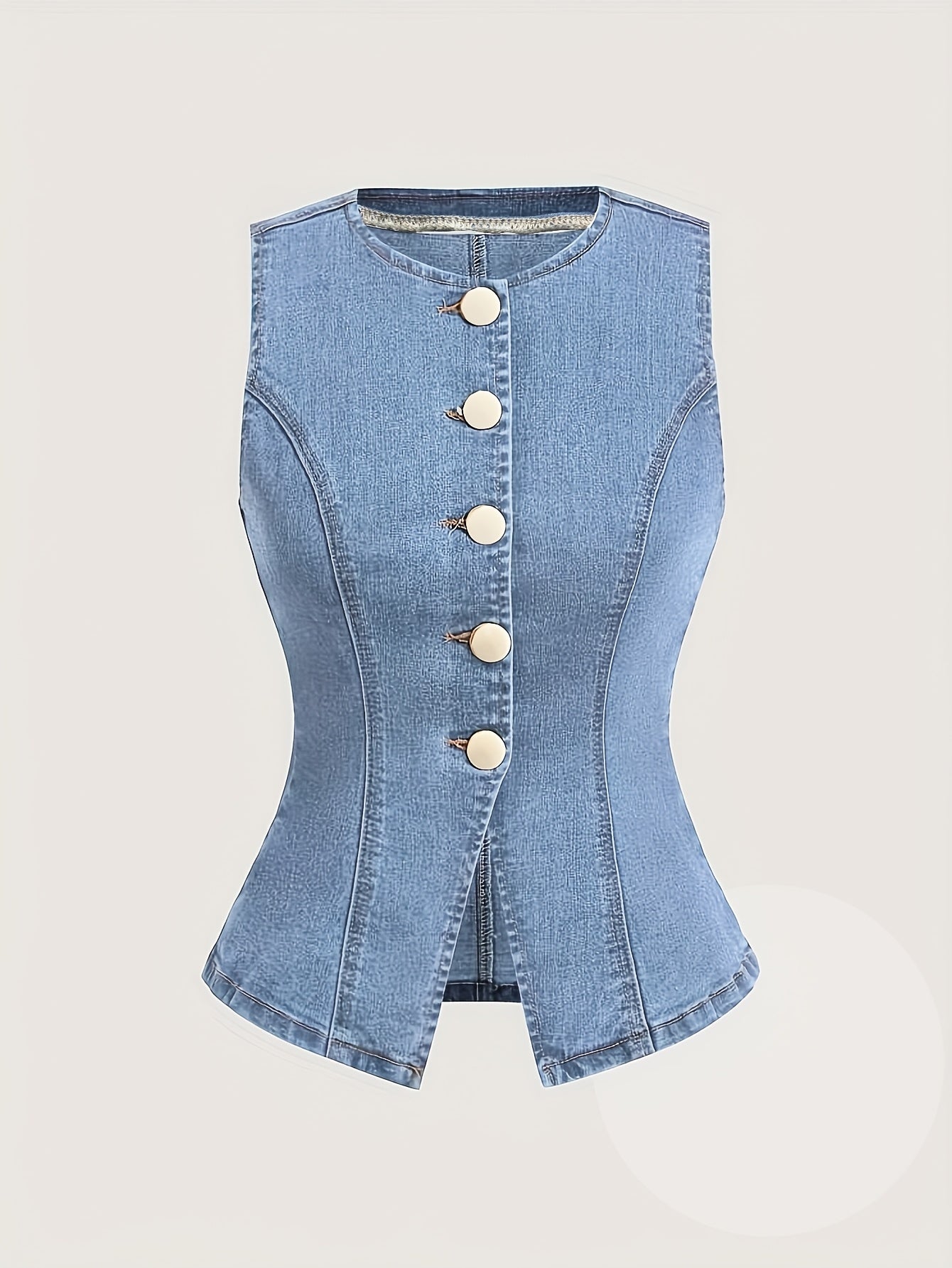Quintessa Denim Corset Top - Image 1 of 4