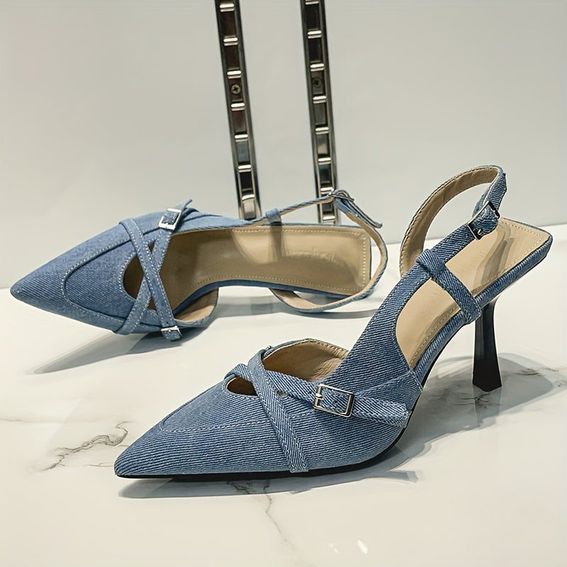 Rosalind Denim Heel - Image 4 of 10