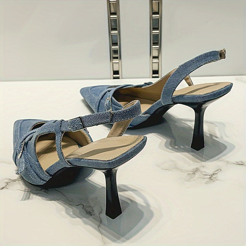 Rosalind Denim Heel - Image 5 of 10