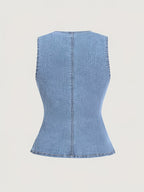 Quintessa Denim Corset Top - Image 2 of 4