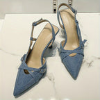 Rosalind Denim Heel - Image 7 of 10