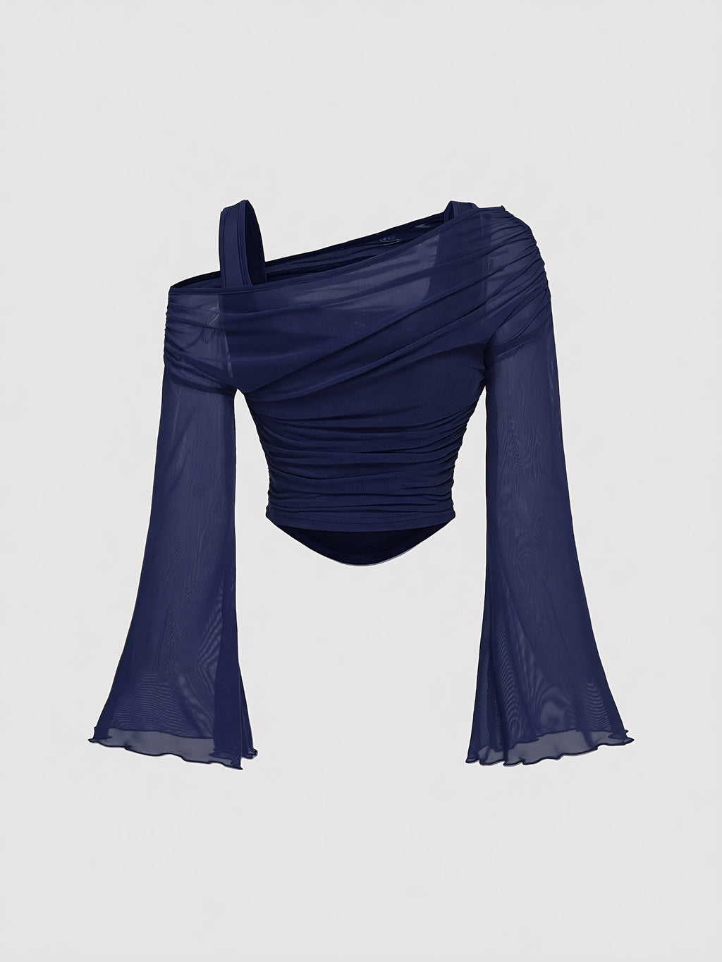 Jovana Sheer Bell Sleeve Top - Image 7 of 10