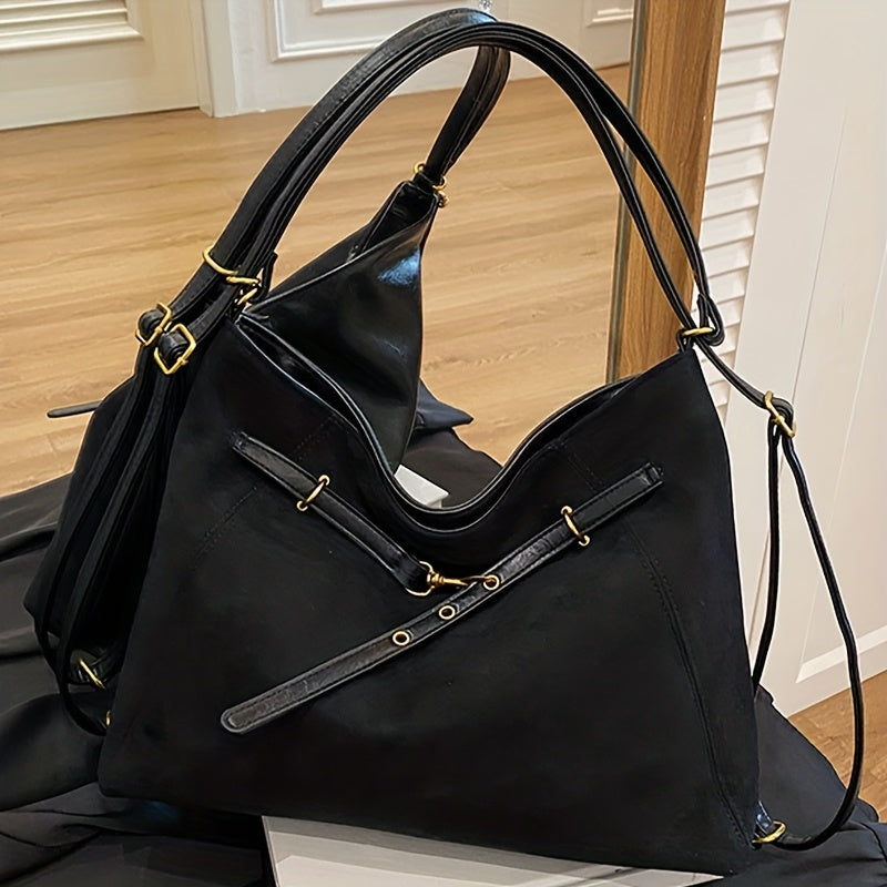 Toscana Suede Structured Tote - Image 8 of 14