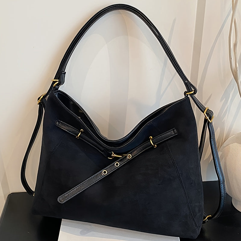 Toscana Suede Structured Tote - Image 9 of 14