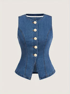 Quintessa Denim Corset Top - Image 3 of 4