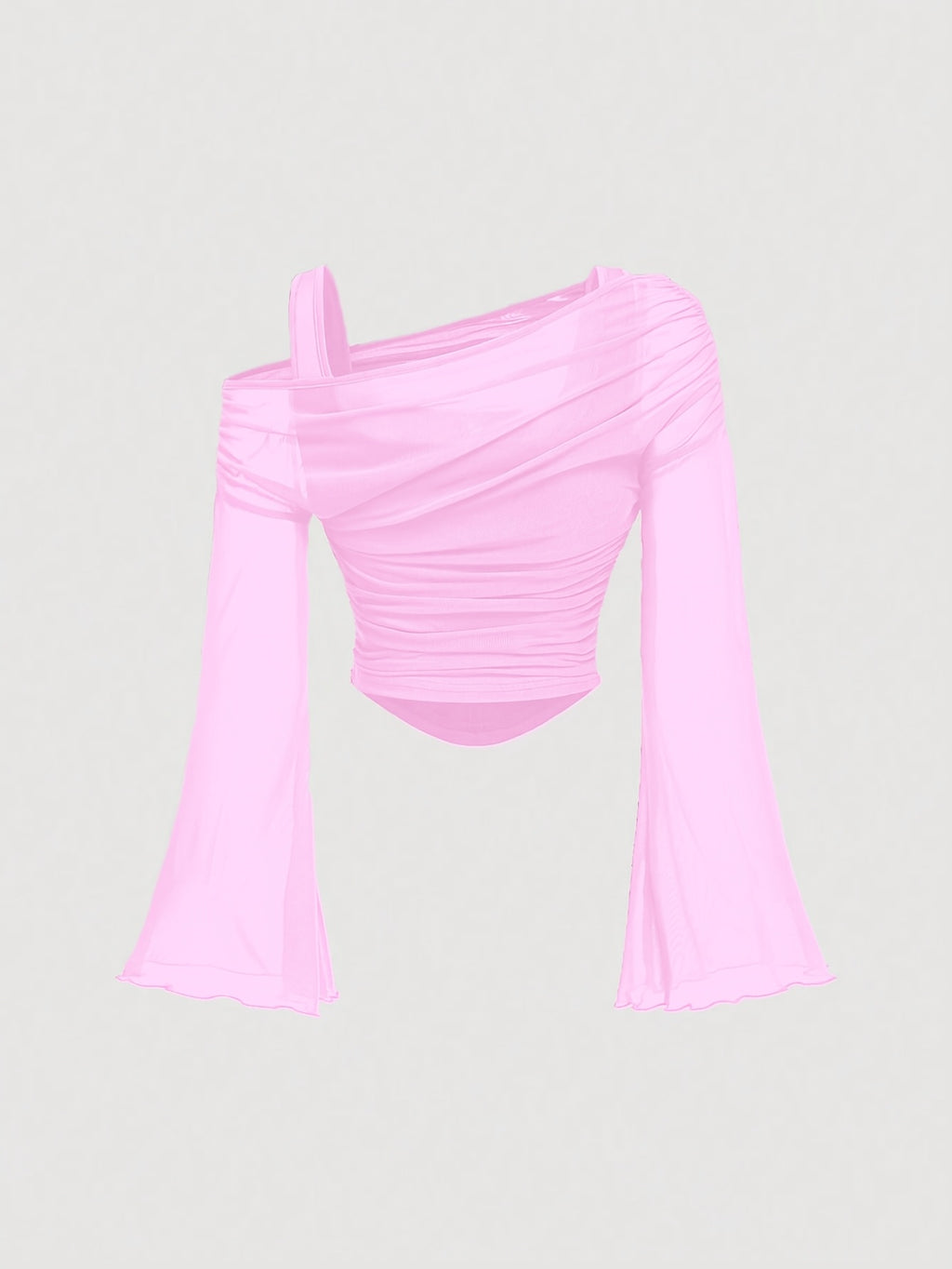 Jovana Sheer Bell Sleeve Top - Image 9 of 10