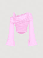 Jovana Sheer Bell Sleeve Top - Image 9 of 10