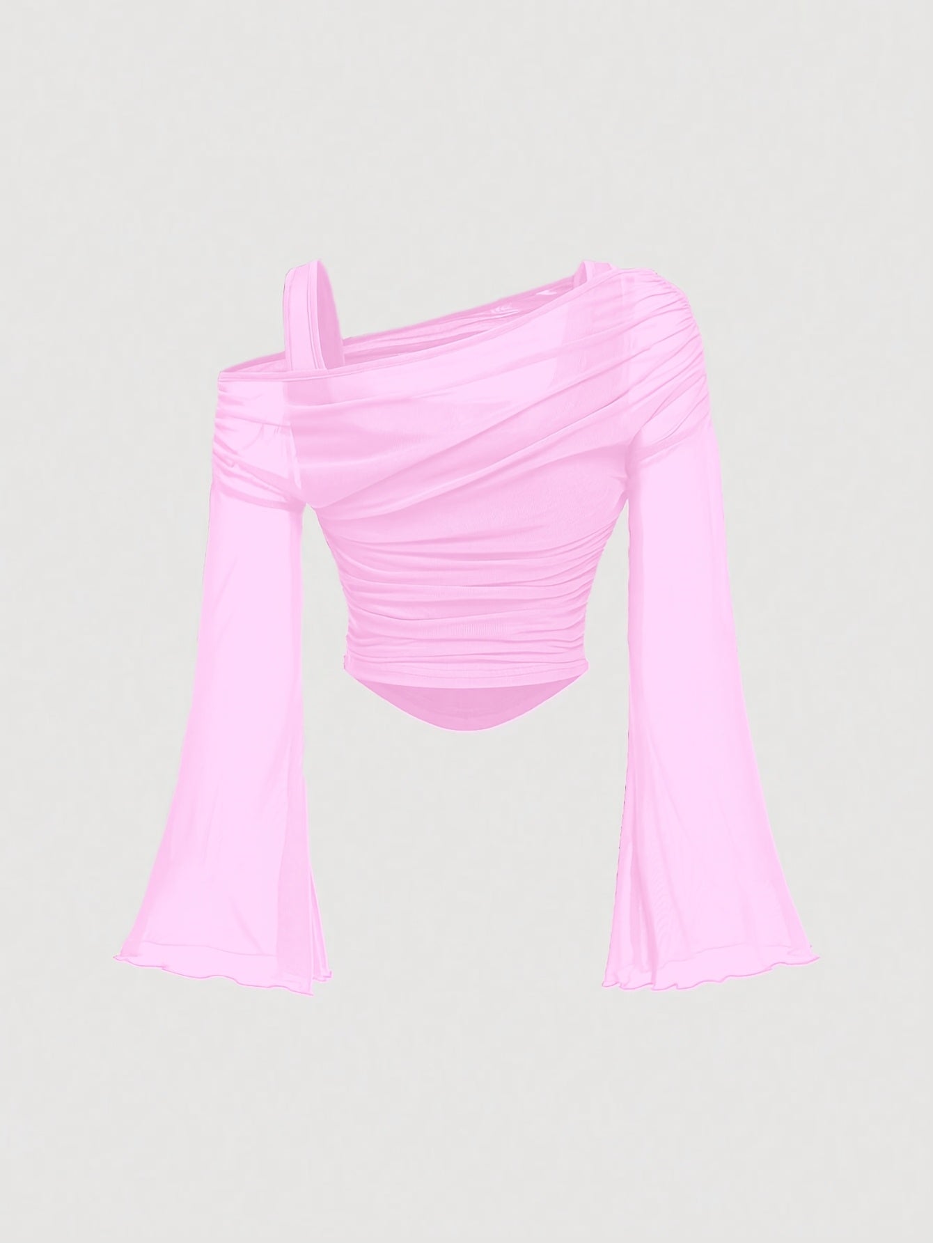 Jovana Sheer Bell Sleeve Top - Image 9 of 10