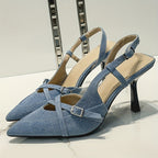 Rosalind Denim Heel - Image 9 of 10