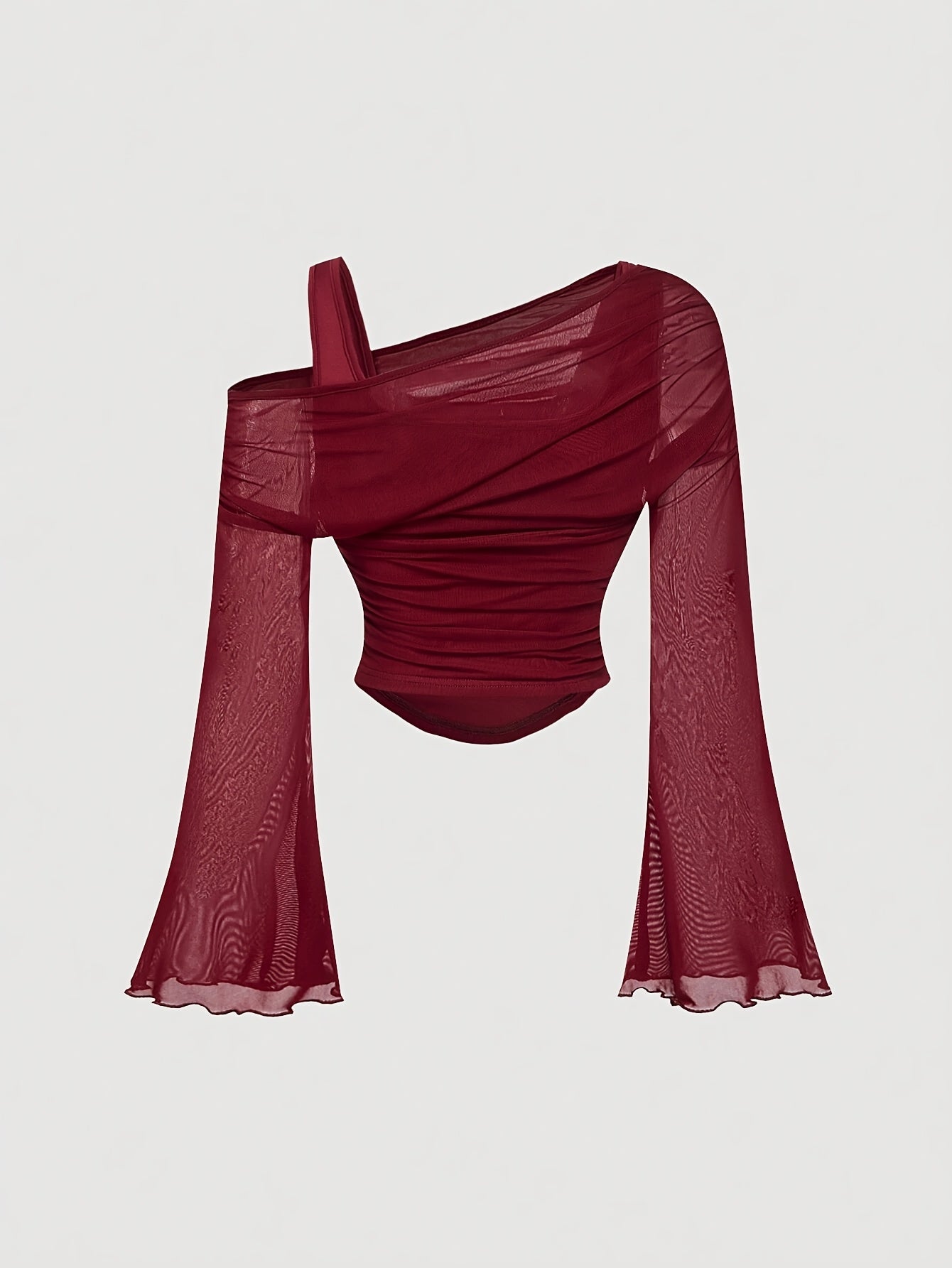 Jovana Sheer Bell Sleeve Top - Image 10 of 10