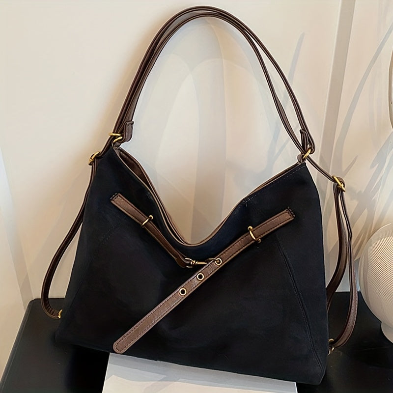 Toscana Suede Structured Tote - Image 11 of 14
