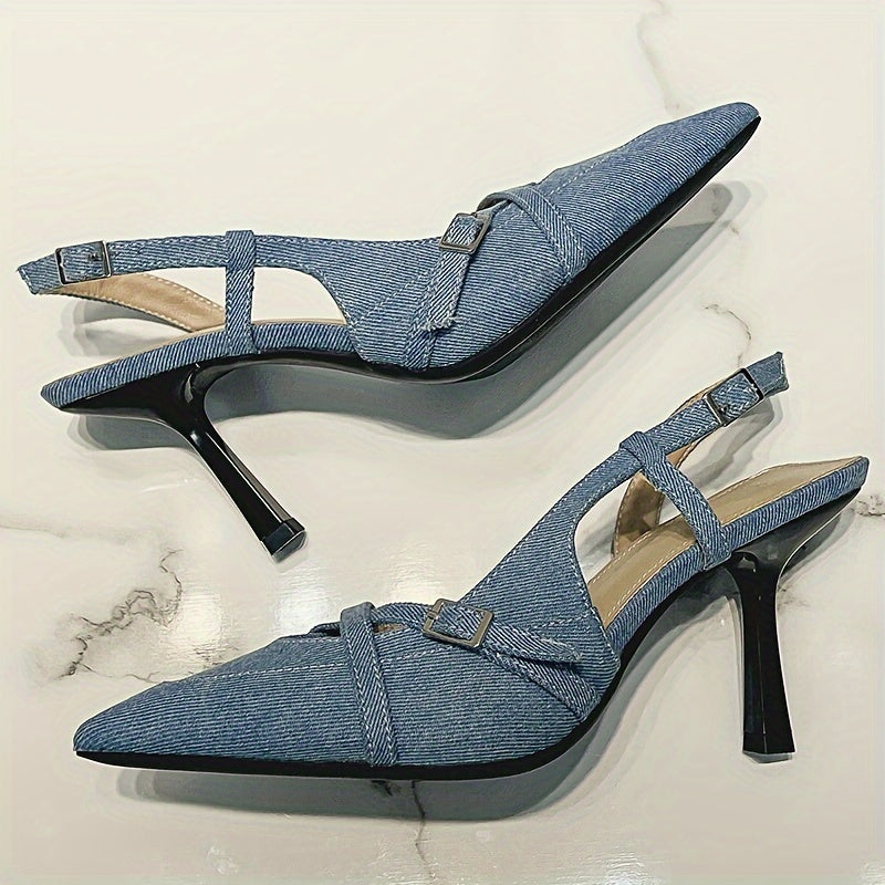 Rosalind Denim Heel - Image 10 of 10