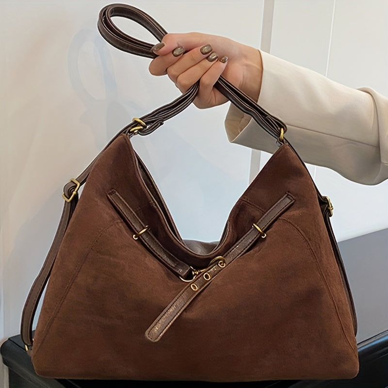 Toscana Suede Structured Tote - Image 12 of 14