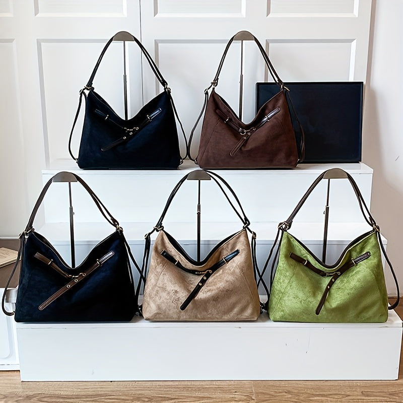 Toscana Suede Structured Tote - Image 13 of 14