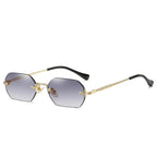 Polygon Rimless Sunglasses