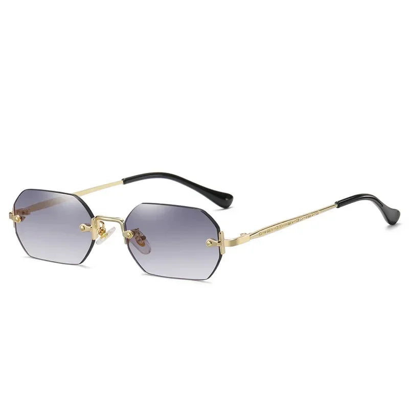 Polygon Rimless Sunglasses