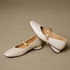 Zera Genuine Leather Flats - Image 1 of 19