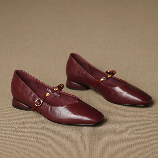 Zera Genuine Leather Flats - Image 6 of 19