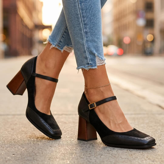 Fedea Leather Heels