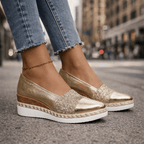 Ballerines en cuir véritable Arlena