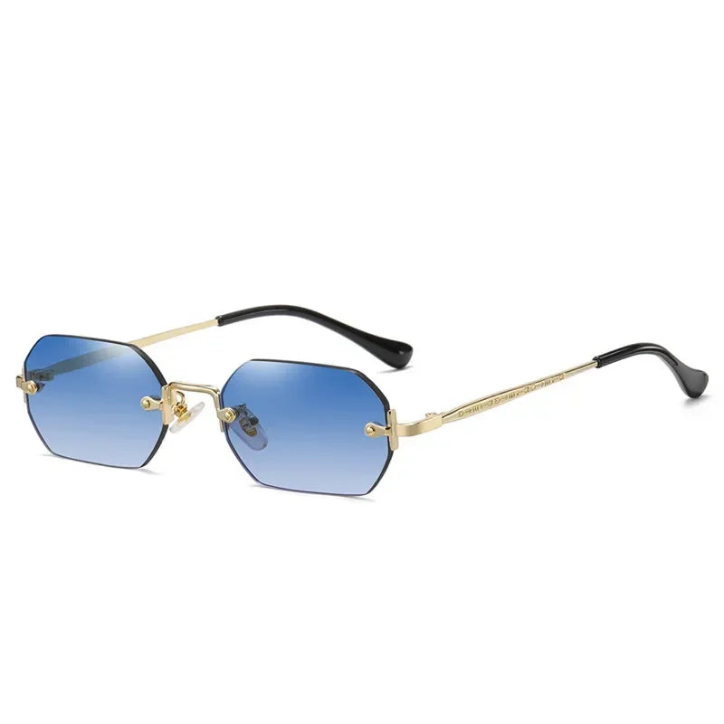 Polygon Rimless Sunglasses