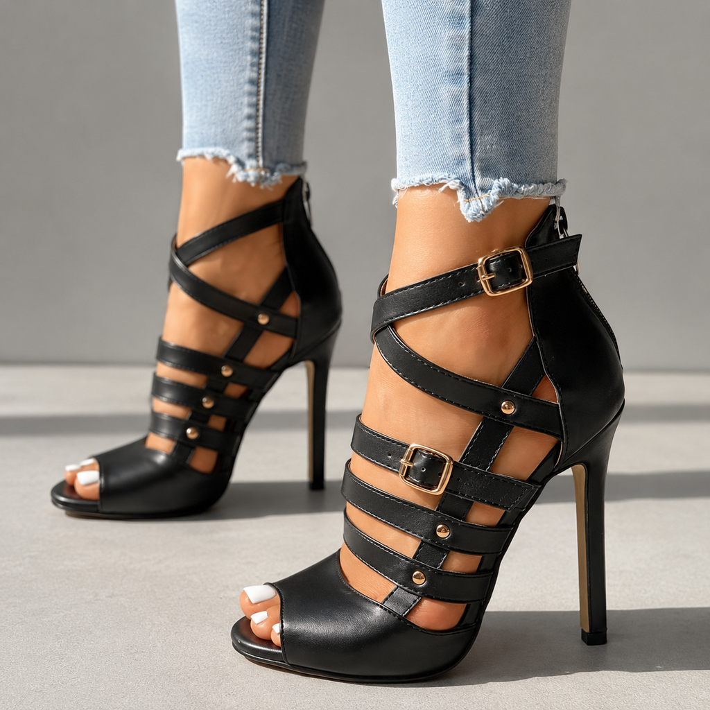MARCELLA STRAP HEELS