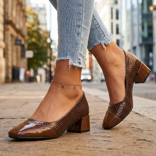 Noela Leather Heels