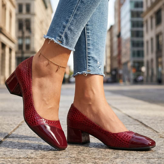 Noela Leather Heels