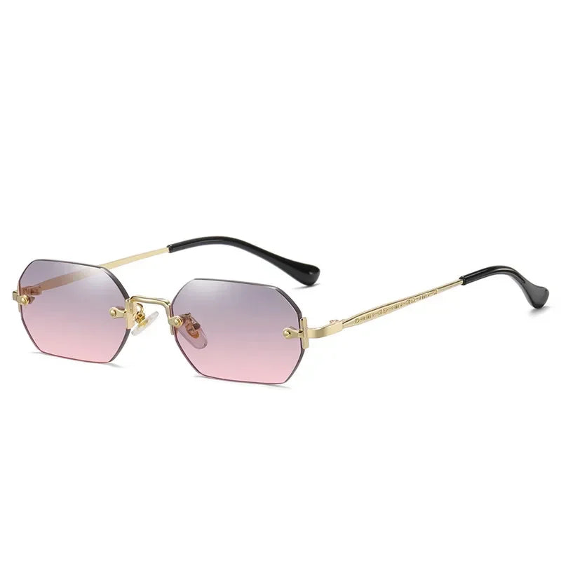 Polygon Rimless Sunglasses