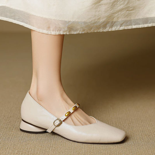 Zera Genuine Leather Flats - Image 8 of 19