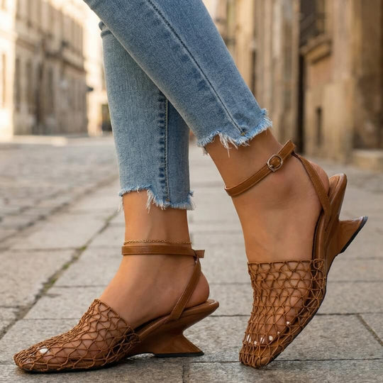 Riveira Mesh Heels