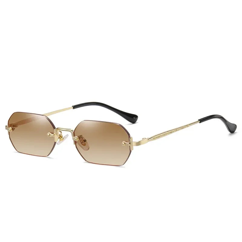 Polygon Rimless Sunglasses