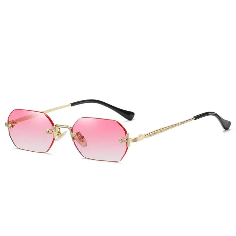 Polygon Rimless Sunglasses