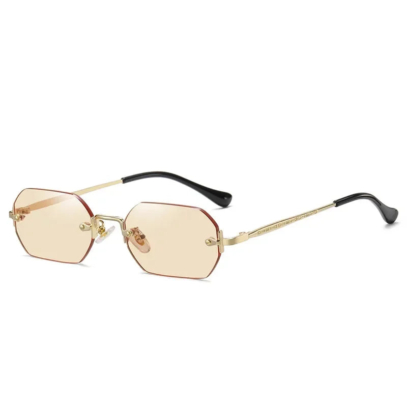 Polygon Rimless Sunglasses