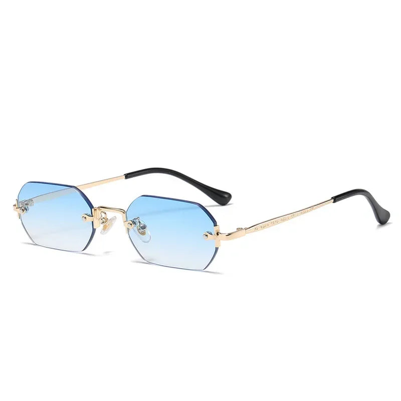 Polygon Rimless Sunglasses