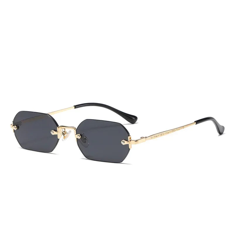Polygon Rimless Sunglasses