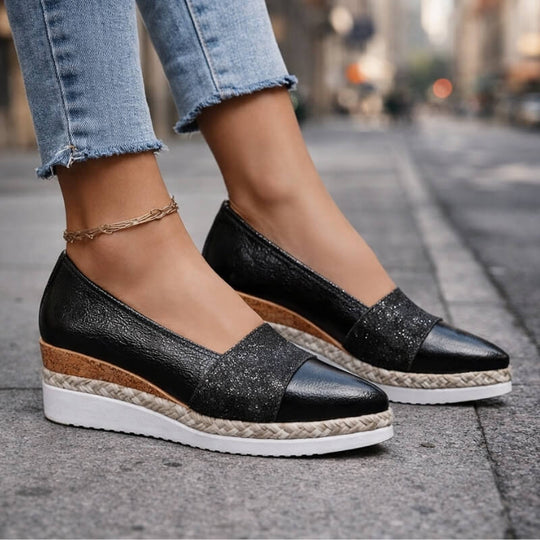 Ballerines en cuir véritable Arlena
